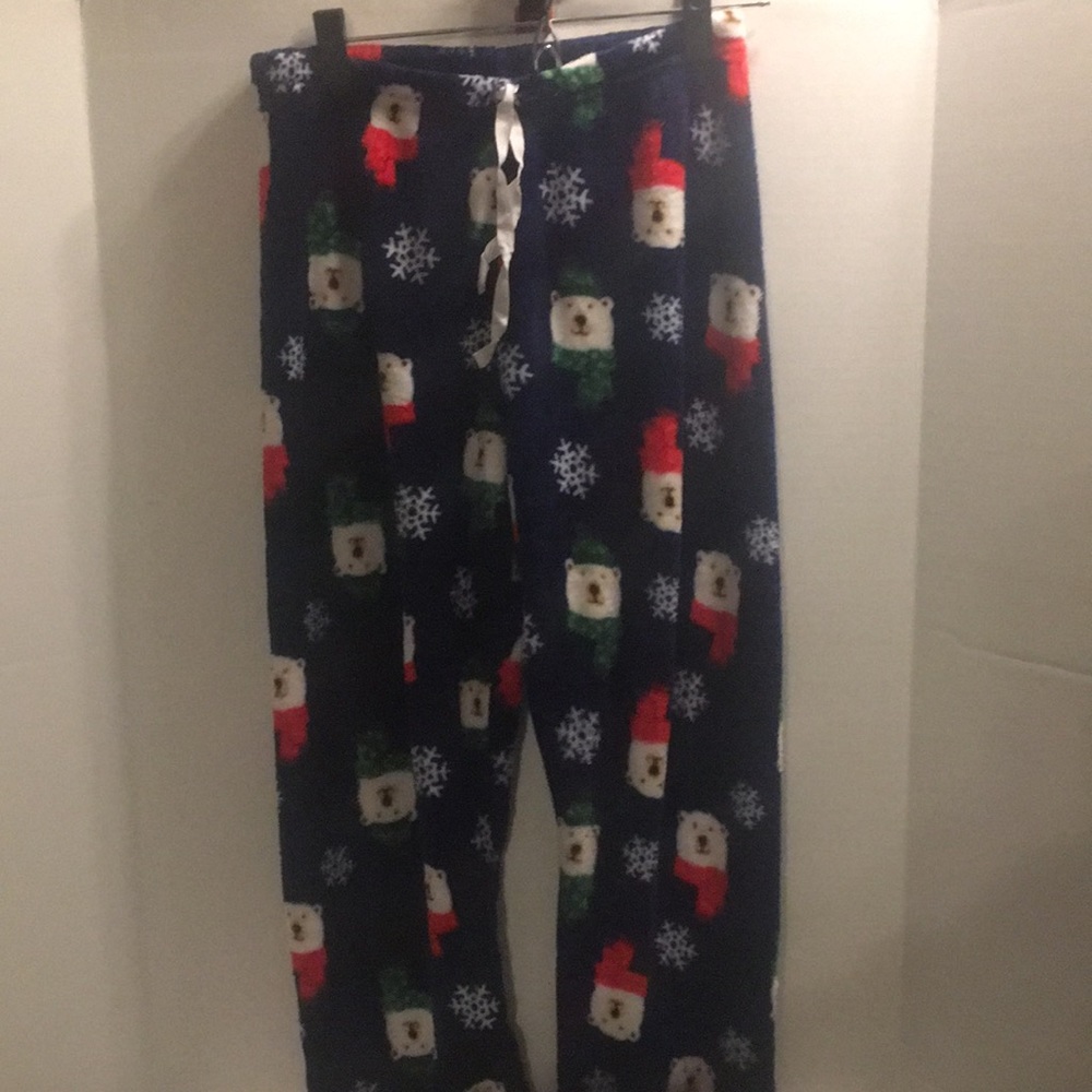 FLEECE POLAR BEAR SLEEP PANTS SIZE M FIVE BELOW BRAND